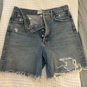 Agolde Stella high rise shorts in ritual